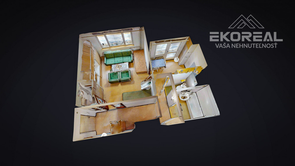 REZERVOVANÝ- BB - 1i. byt o rozlohe 38m2 + loggia a pivnica